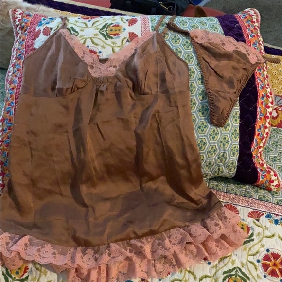 Vintage Victoria’s Secret silk and lace babydoll